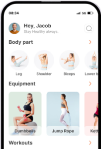 User app for Fitness app like google fit