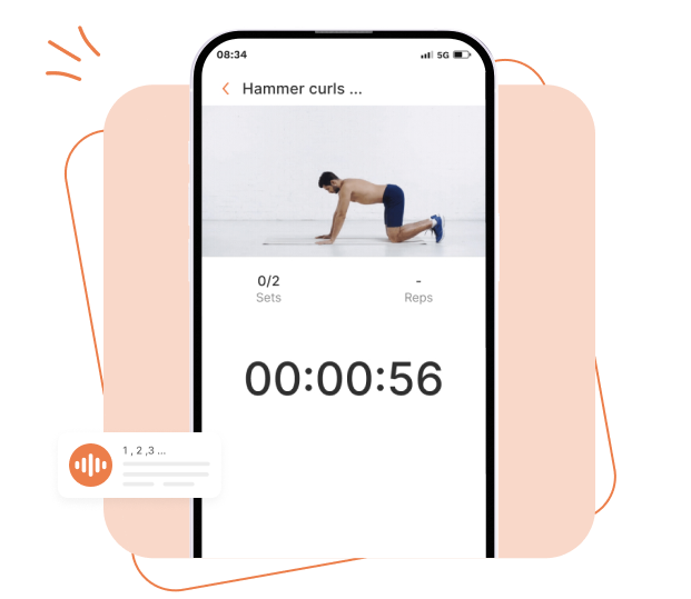 Voice-Guided Workout through User App For Fitness Solution