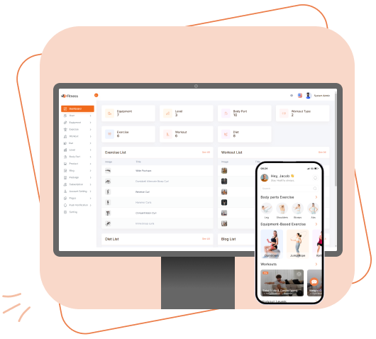 Full Stack Solution - From Web to Mobile using Best fitness app for developers